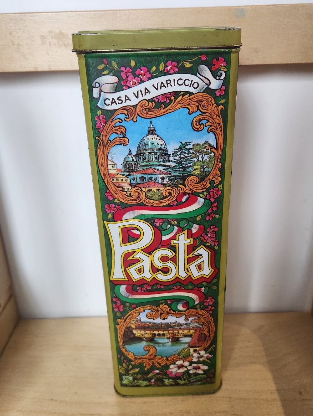 Vintage Tin Pasta Container